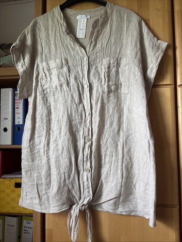 Leinen bluse zum - leinen, binden