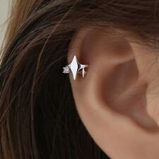 Ohrklemme Stern aus 925 Silber