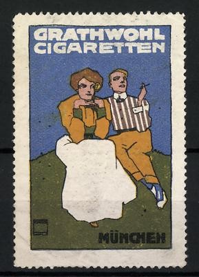 Künstler reklamemarke ludwig - künstler-reklamemarke,
