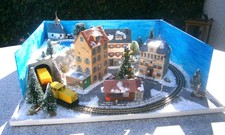 HO /AC  Wechselstrom  " Winterstadt-Eisenbahnanlage " Mit Beleuchtung