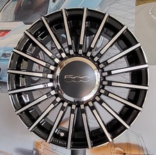 Lot Von 4 Neuen Felgen 16 FIAT 500 BLACK POLISH 4X98