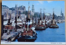 AK65 Postkarte Hamburg Hafen Schlepper Landungsbrücken St Pauli