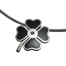 Herz Kette Halskette Kleeblatt