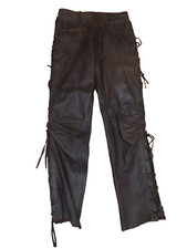 Biker Schnürjeans  Antikleder braun der Marke "Linus" in der gr. 31