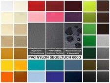 OXFORD 600D OUTDOOR PVC Meterware Segeltuch Abdeckplane Zelt Rucksack Tasche