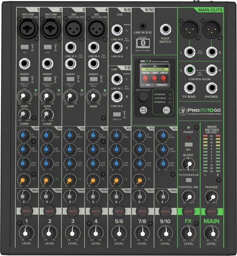 Mackie profx10 kanal go - profx10, 10-kanal