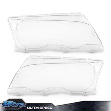 Pair Headlight Lens Cover Fits