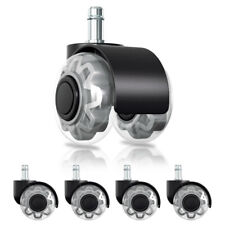 5 Stück BürostuhlRollen Teppichboden 11mm x 22mm Stuhlrollen Hartbodenrollen DHL