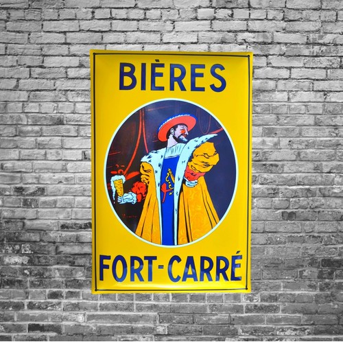 Emailschild bier fort carre - emailschild, fort-carre