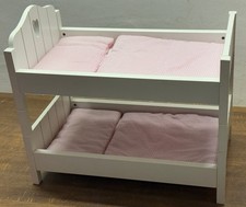 Puppenhochbett, weiß, Holz