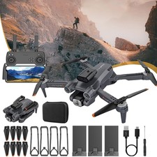 WiFi FPV Drohne Mit HD Kamera Selfie RC Quadrocopter Übertragung Drohne +3 Akkus