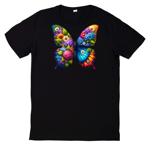 Shirt blumen schmetterling - t-shirt,