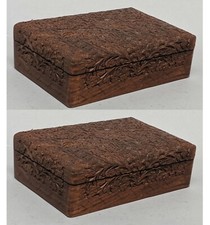 Box Sheesham Wood 5"W 7"L