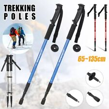 2 Stk. Teleskop Nordic Walking Stöcke Wanderstöcke Antischock Trekkingstöcke Alu
