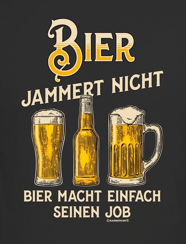 Herren shirt bier jammert - t-shirt,