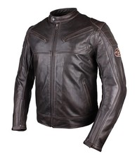 tschul motorradjacke herren echt leder braun Größe 50 Modell 640