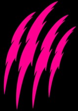Monster kralle sticker - 2x,