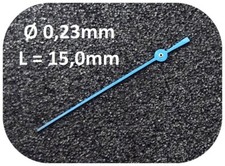 Sekundenzeiger 0,23mm GEBLÄUT L= 15mm - center second hand BLAU - 23KR