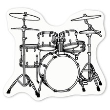 Aufkleber Sticker "Trommel