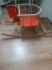 Original Schaukelpferd Vintage 50er/60er Jahre Midcentury Holz  gebr.