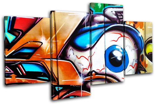 Eyeball urban graffiti murial - eyeball,
