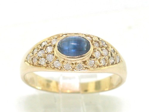 Saphir brillant ring 585 - ring,