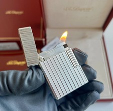 S.T. Dupont Feuerzeug Ligne 1 Linie 1 Klein Silber Ungraviert Fullset RAR