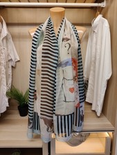 MOSCHINO SCHAL HALSTUCH BLAU