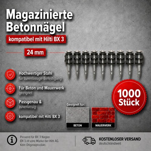 Betonnägel 1000 - betonnägel, –