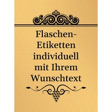 8 Flaschenetiketten