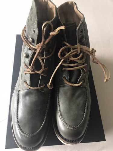 Moma grüner leder stiefel - leder,