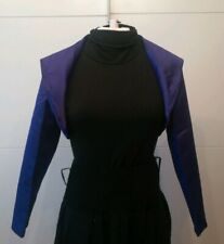 Bolero Jacke 3/4 Arm Langarm Kragen Abendmode Hochzeit NEU lila Gr.34 NEU