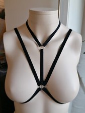 NEUE Harness Gothic Cage Bra Lolita Kawaii Rave Techno Club Wear