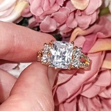 Eleganter strass cocktailring - eleganter,