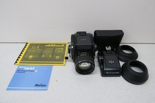 Mamiya M645 1000S, Sekor C 1,9/80, Lichschacht und Prismensucher