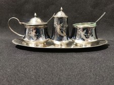 Silber 925er Tablett Menage