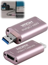 Video Capture Card 4K/1080p HDMI to USB 3.0 Audio Video Grabber Full HD Audio