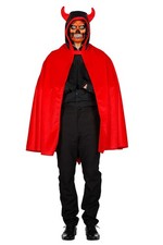 Teufel Umhang Herren Damen rot