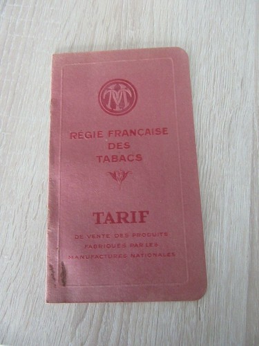 Tarif 1900 regie francaise des - tarif,