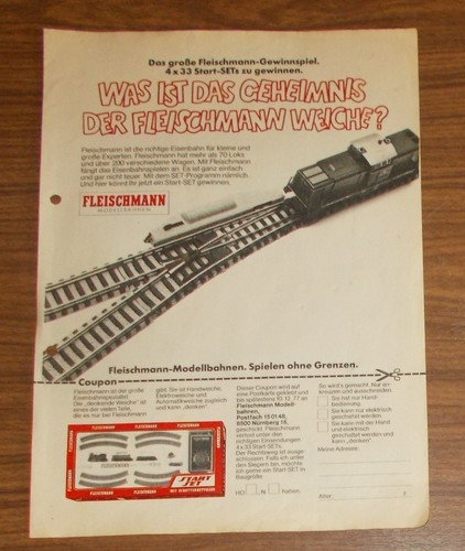 Seltene werbung fleischmann - seltene,