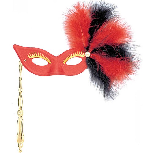 Rote venedig stabmaske - rote,