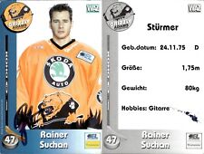 RAINER SUCHAN Autogramm AK Autogrammkarte Eishockey Grizzly Adams Wolfsburg