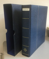 K.S.Z.E 1972-1987, Leuchtturm Schraubbinder Vordruckalbum mit Kassette blau