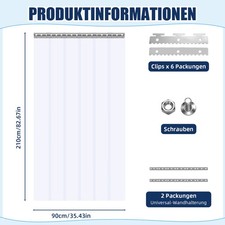 6-16x PVC Streifenvorhang
