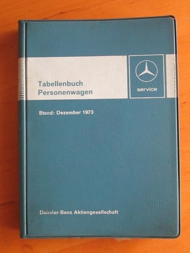 Tabellenbuch mercedes 1973 - ,
