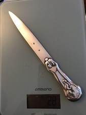 Jugendstil Brieföffner aus Silber, Dänemark, fein fürs Homeoffice ….