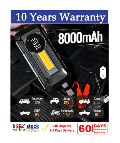 Auto starthilfe 8000mah 1 - 8000mah,