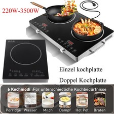 Doppel kochplatte einzel - doppel,