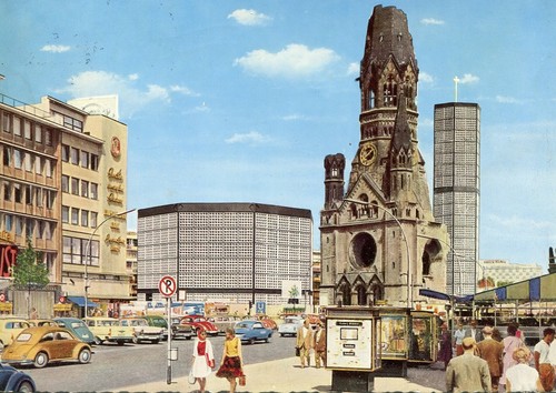 Berlin gedächtniskirche vw - ak, berlin,gedächtniskirche,vw