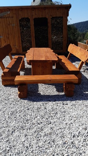 Massivholz sitzgruppe xxl - massivholz,